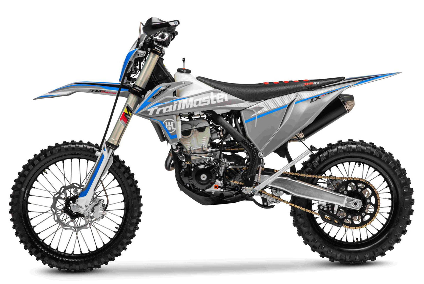 TrailMaster LX300-Pro Dirt Bike, NC300 EFI Racing Engine, Liquid-Cooled, 6-Speed Manual, Dual Disc Brakes, Electric Start with Kick backup, Billet Wheels (21/18)