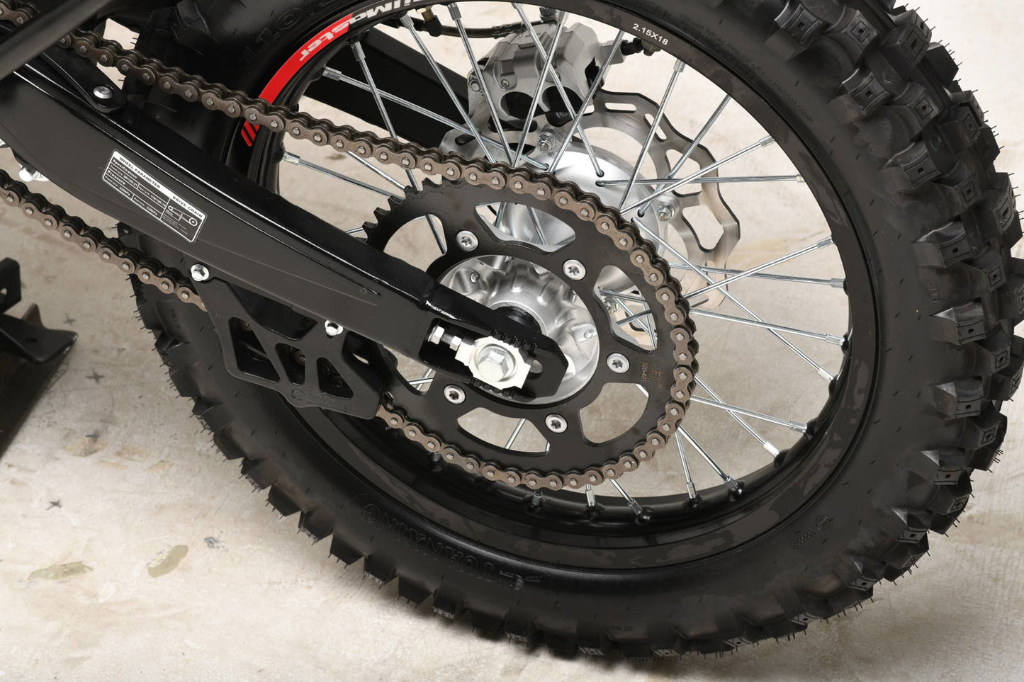 TrailMaster MX250-Pro Dirt Bike, 5-Speed Manual, Dual Disc Brakes, Electric Start (21/18) Wheels