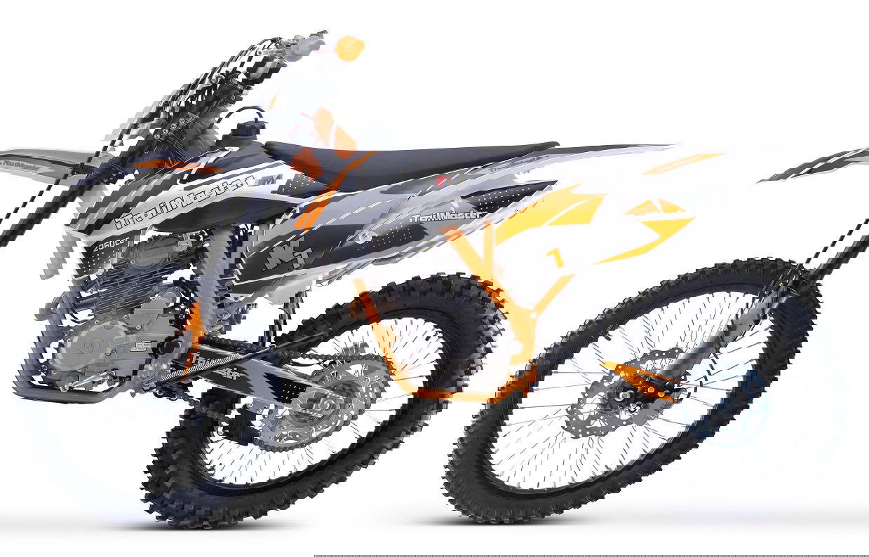 TrailMaster TM33 250 Dirt Bike, 5-Speed Manual, Dual Disc Brakes (21/18)
