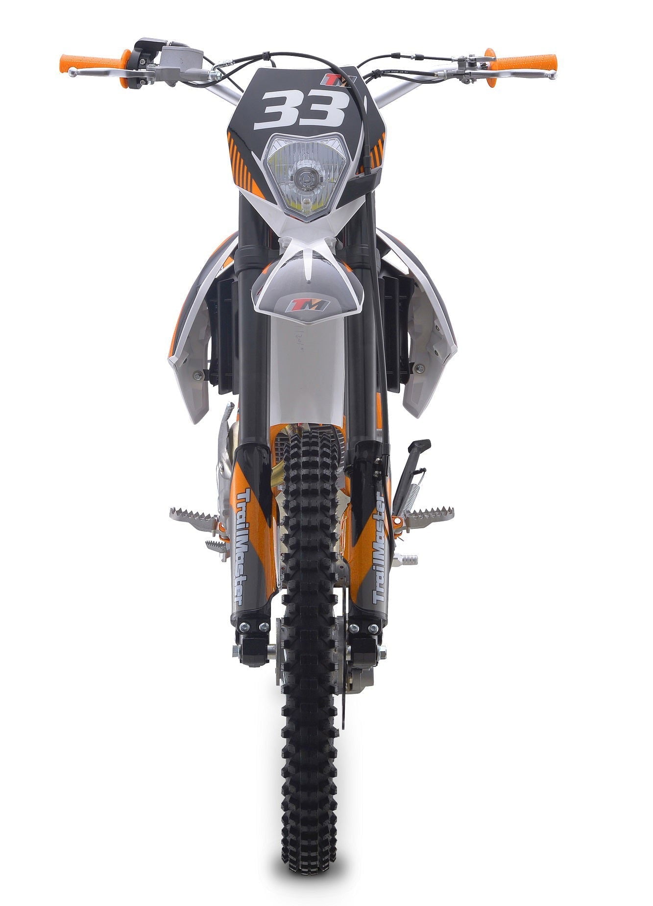 TM33 250 Dirt Bike, 5-Speed Manual, Dual Disc Brakes (21/18)