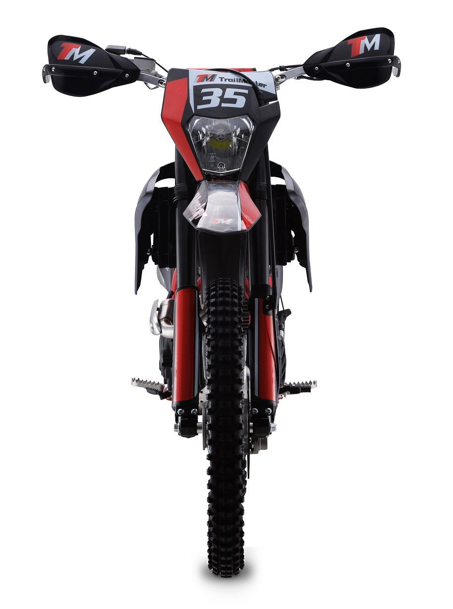 TM35 250cc Dirt Bike, 5-Speed Manual, Dual Disc Brakes, (21/18) Wheels