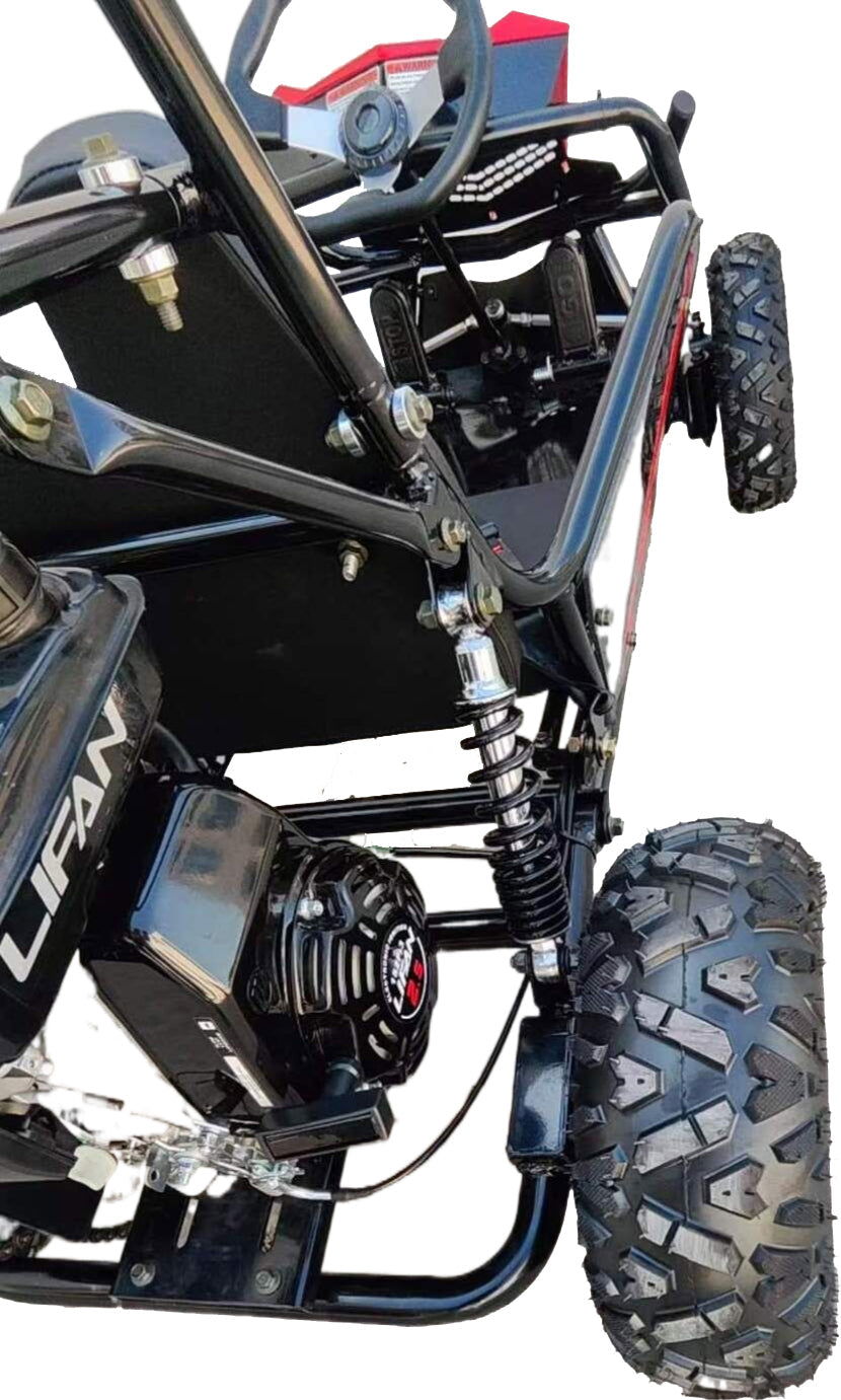 Cheetah 3 Kids Mini Go Kart, 80cc gas engine, seat belt, Kids Ages 4-9