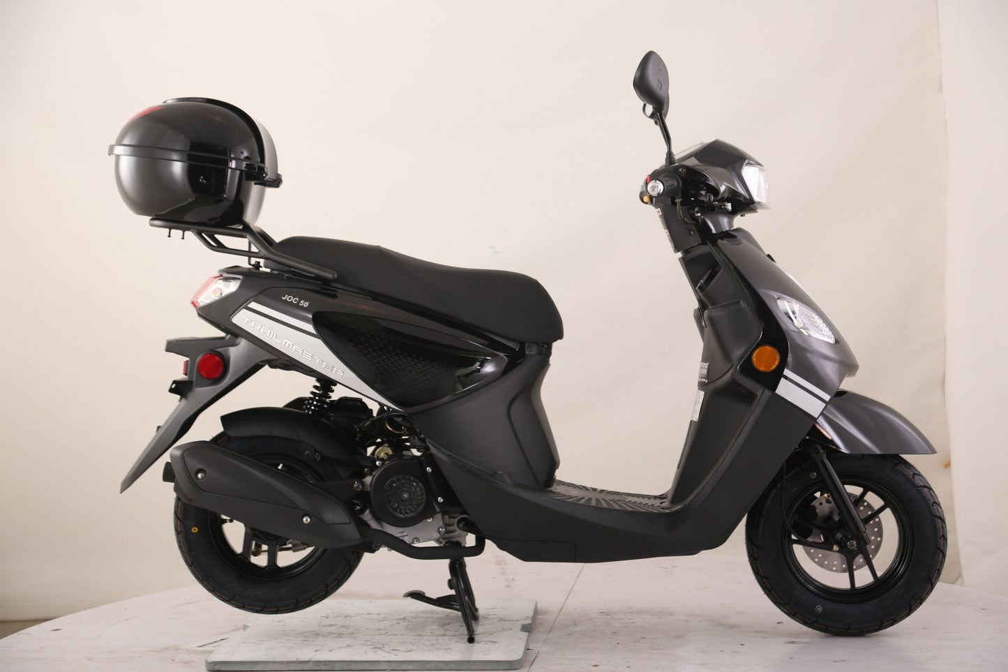 TrailMaster Flash 50cc Street Scooter, CVT Automatic, LED Lights, Rear Trunk Included, Ships Fully Assembled