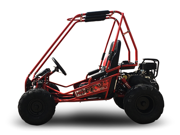 MINI XRX+ Kids Go Kart, 5.5hp Gas Engine with Electric Start, Remote Start/Kill, Ages 4-9