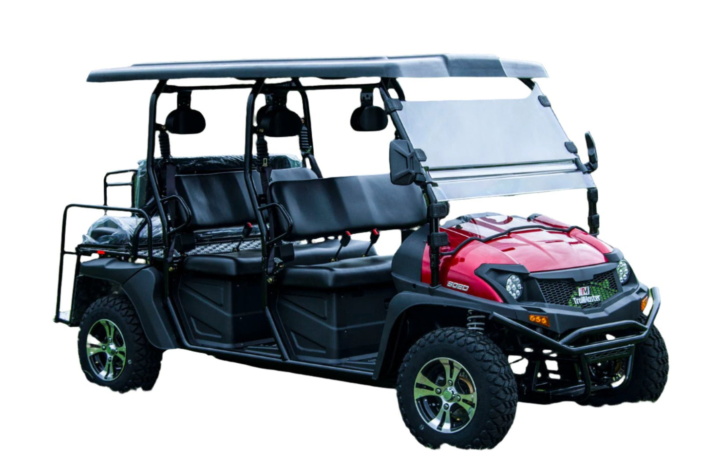 TrailMaster Taurus 80ED-GV 6-Seat Electric Golf Cart, 72 Volt, Extended Roof