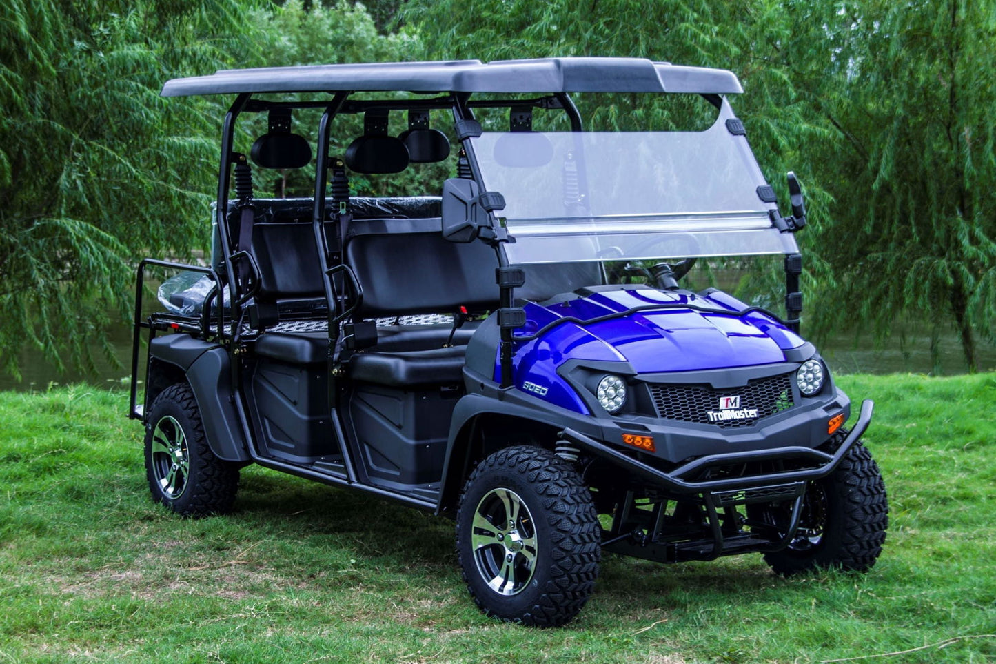 TrailMaster Taurus 80ED-GV 6-Seat Electric Golf Cart, 72 Volt, Extended Roof