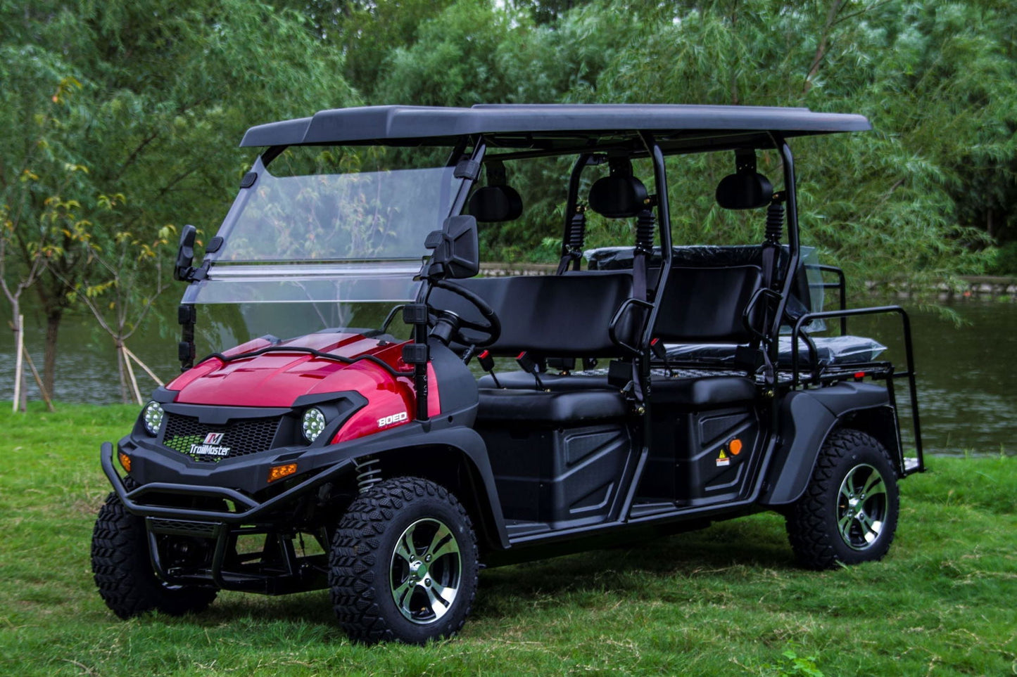TrailMaster Taurus 80ED-GV 6-Seat Electric Golf Cart, 72 Volt, Extended Roof