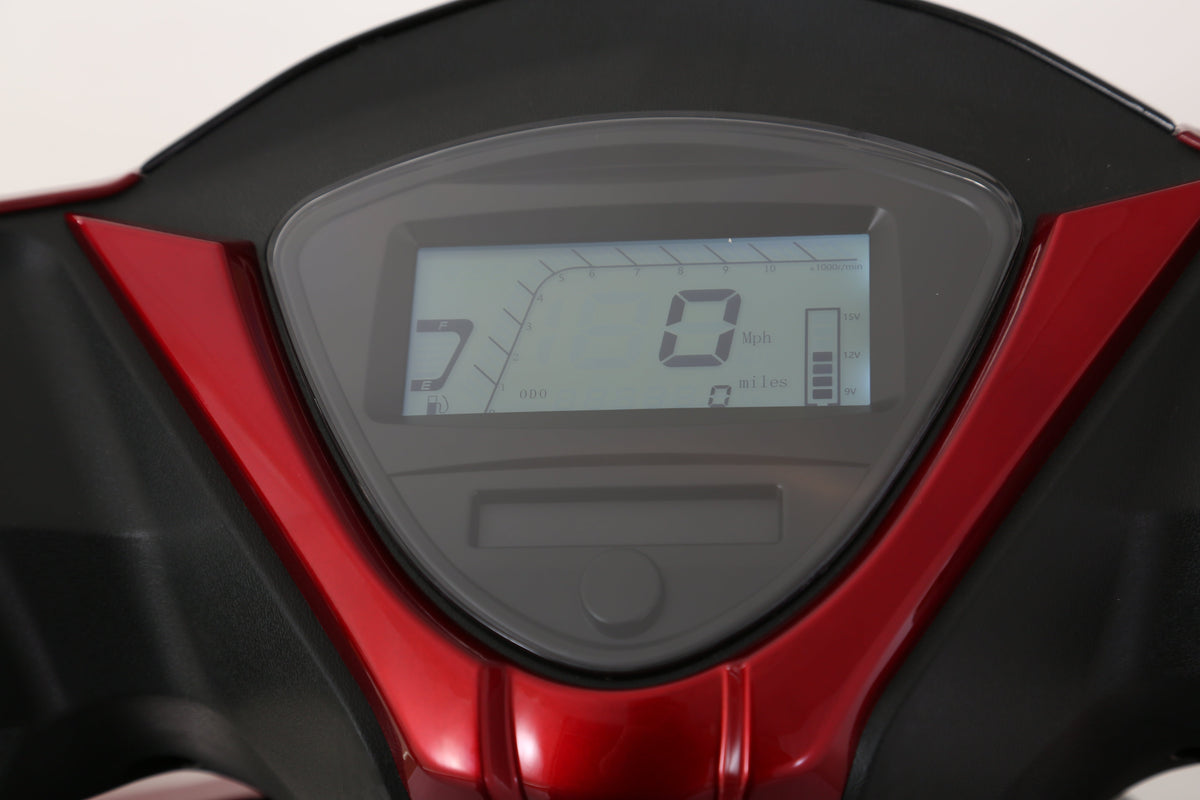 Trophy 200 Street Scooter, Electric start, Disk Brakes, CDI ignition, Color Matched Locking Trunk