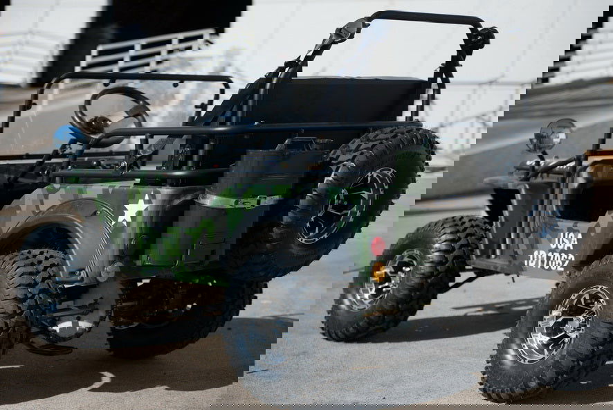Willys Style Jeep Go Kart, 125cc Gas Engine, 3-speed with Reverse