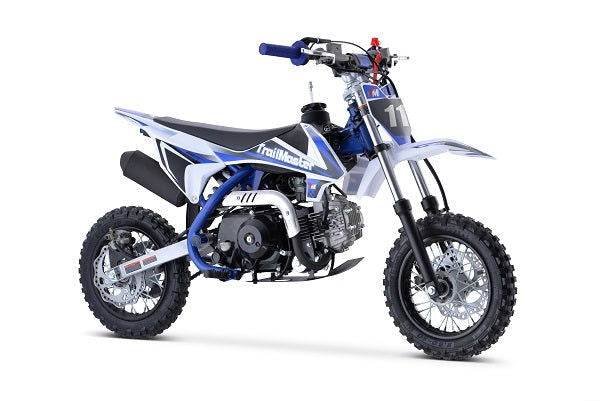 TrailMaster TM10 110cc Dirt Bike 4-Speed Auto Clutch, Dual Disc (10/10), Ages 8-12