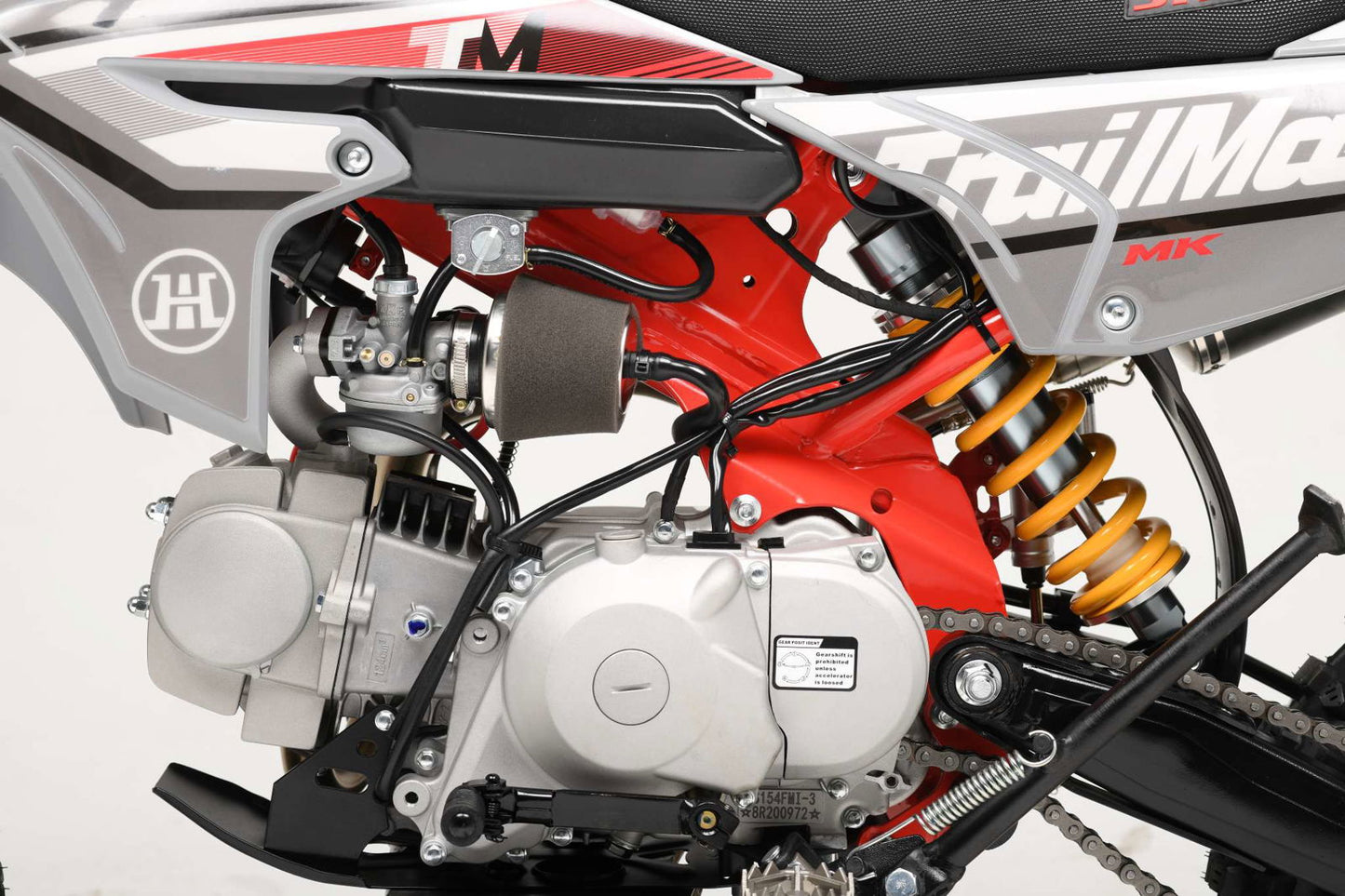 MK125 Dirt Bike 4-Speed Manual Dual Disc Brakes, Electric Start (14/12), Ages 12 and up