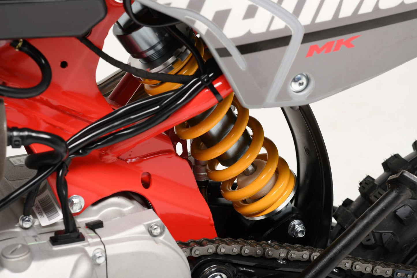 TrailMaster MK125S Pro Series Dirt Bike, 4-Speed Semi-Automatic, Electric Start, Dual Disc Brakes, (14/12) Wheels