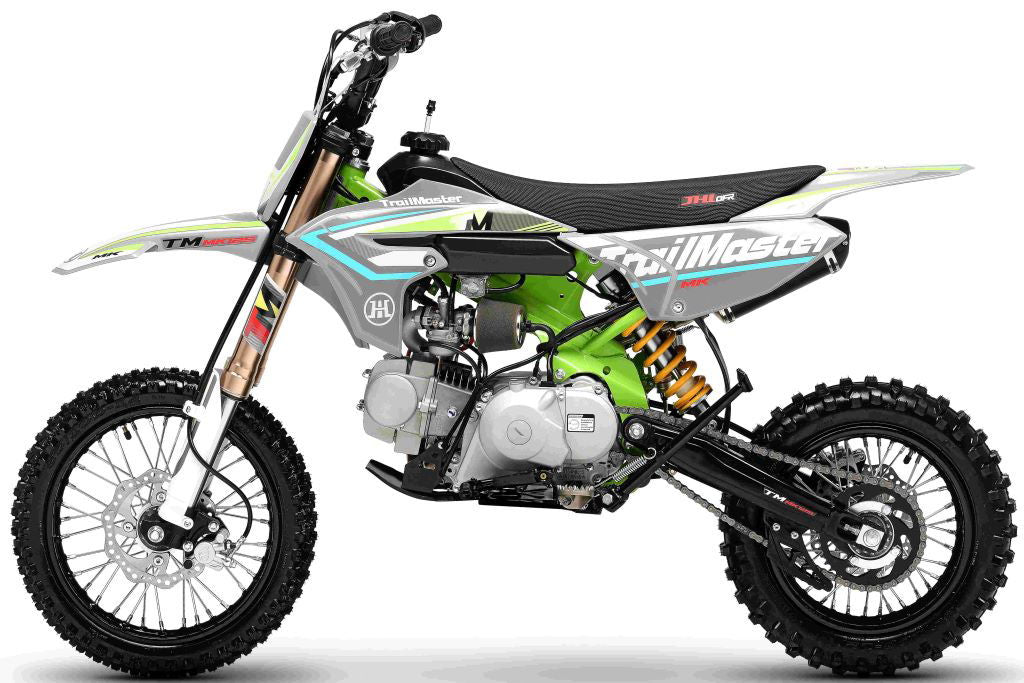 MK110ES Pro Series Dirt Bike, BOSCH EFI, 4-Speed Automatic, Electric Start, Dual Disc Brakes, (14/12) Wheels