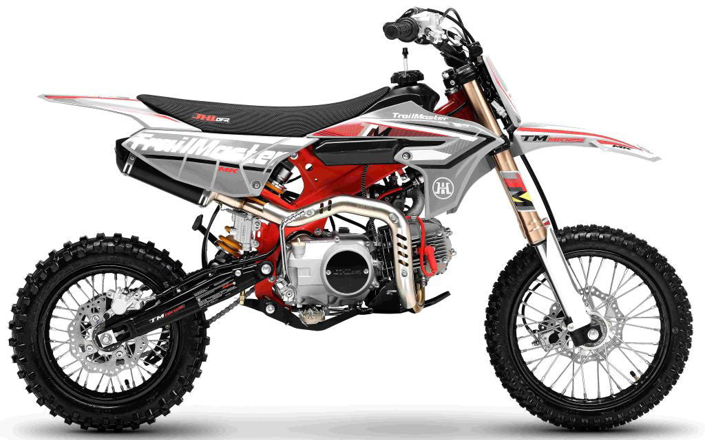 MK125 Dirt Bike 4-Speed Manual Dual Disc Brakes, Electric Start (14/12), Ages 12 and up