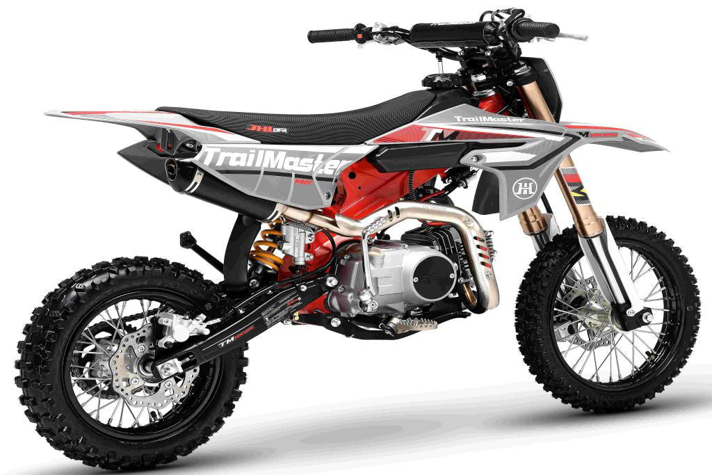 MK125 Dirt Bike 4-Speed Manual Dual Disc Brakes, Electric Start (14/12), Ages 12 and up