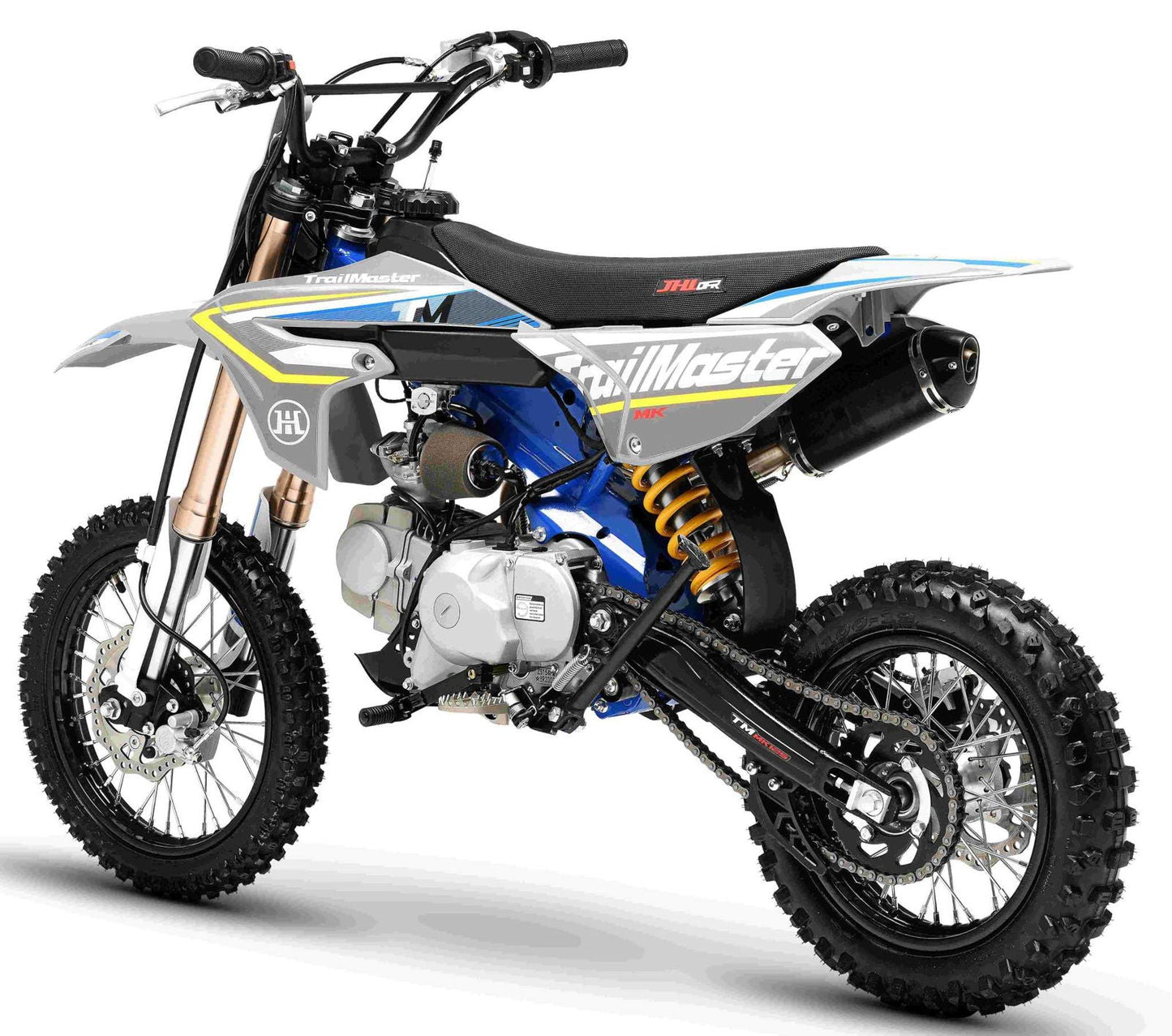 MK125 Dirt Bike 4-Speed Manual Dual Disc Brakes, Electric Start (14/12), Ages 12 and up