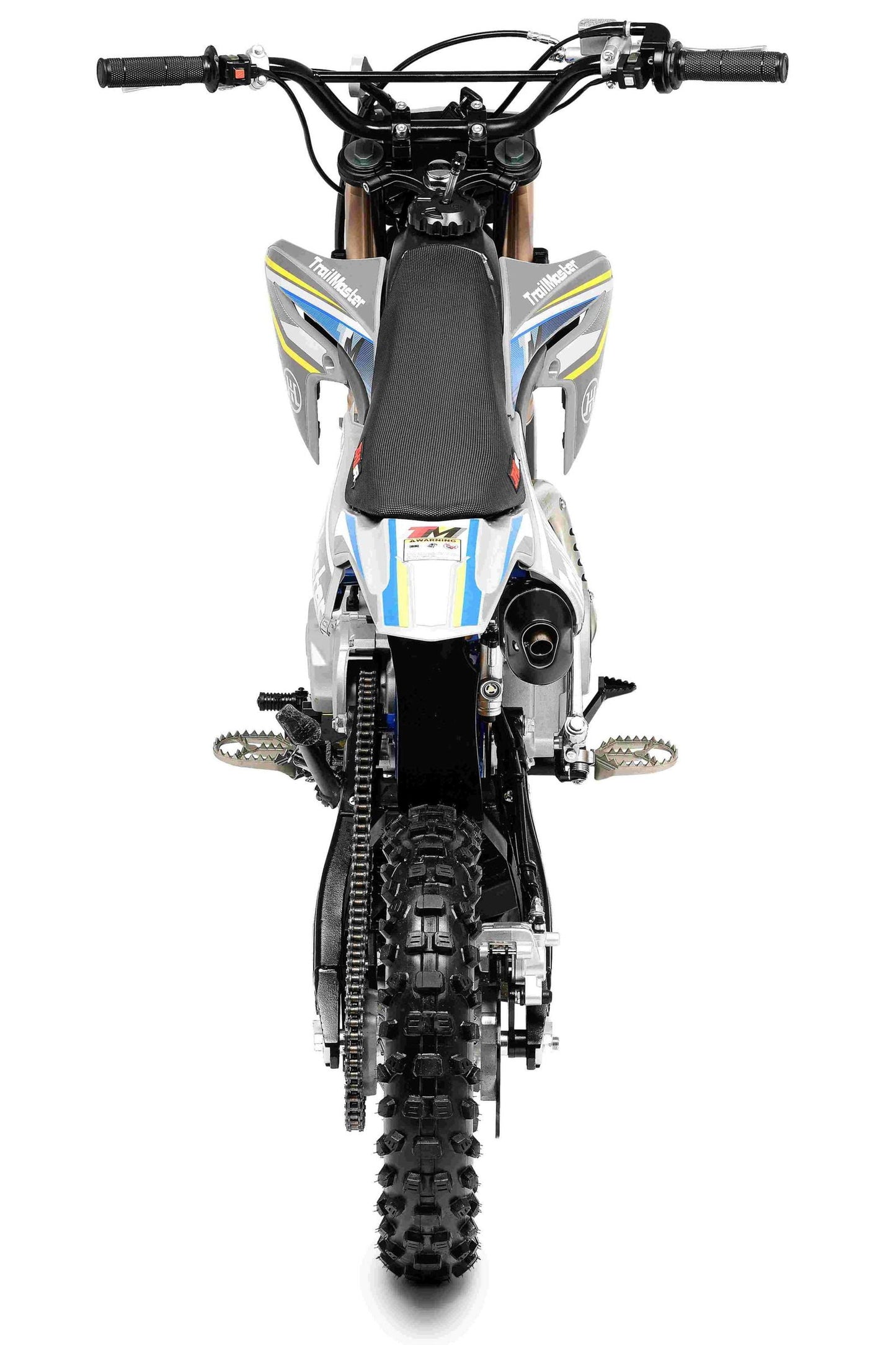 TrailMaster MK125S Pro Series Dirt Bike, 4-Speed Semi-Automatic, Electric Start, Dual Disc Brakes, (14/12) Wheels