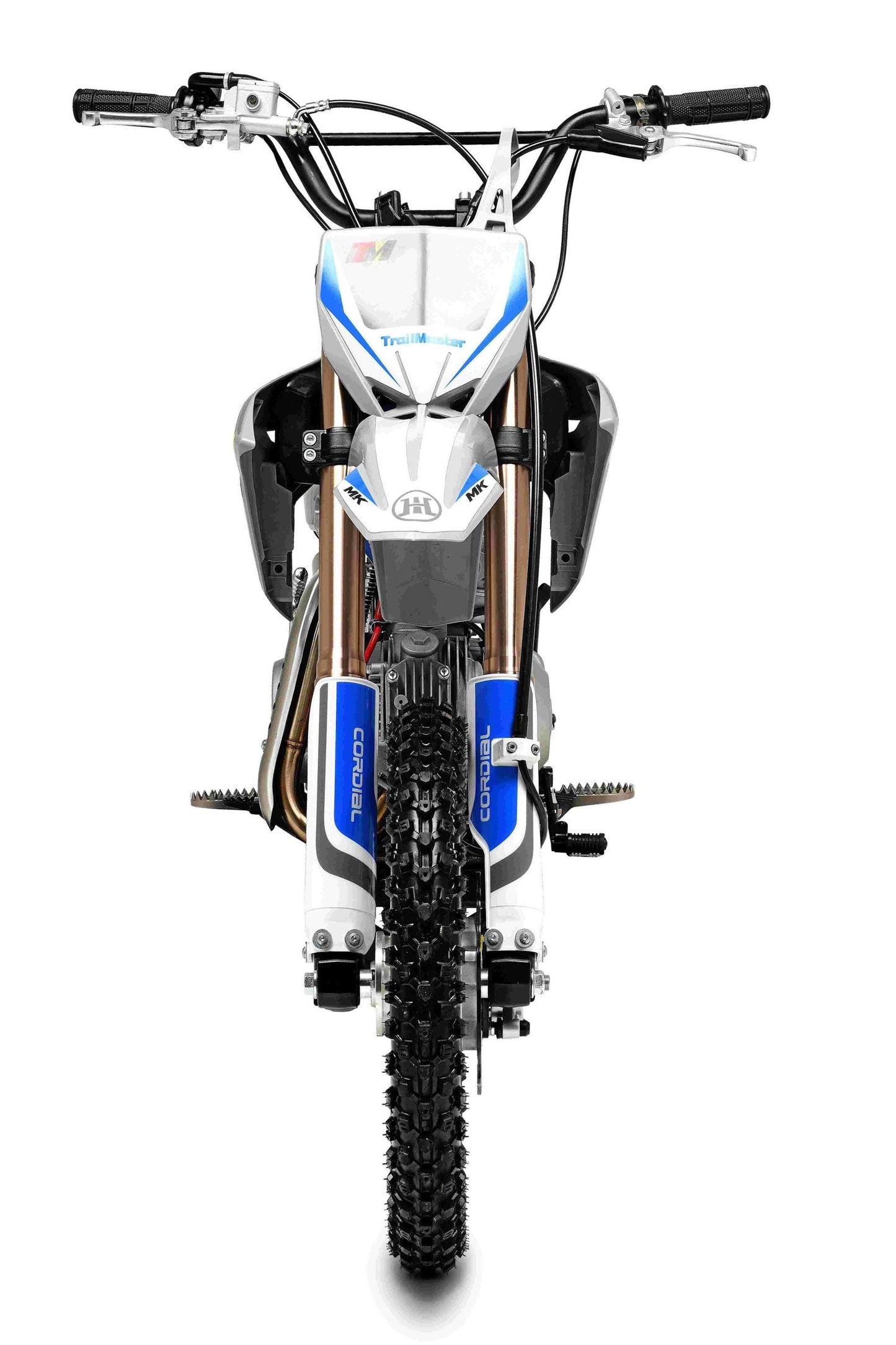 TrailMaster MK125S Pro Series Dirt Bike, 4-Speed Semi-Automatic, Electric Start, Dual Disc Brakes, (14/12) Wheels