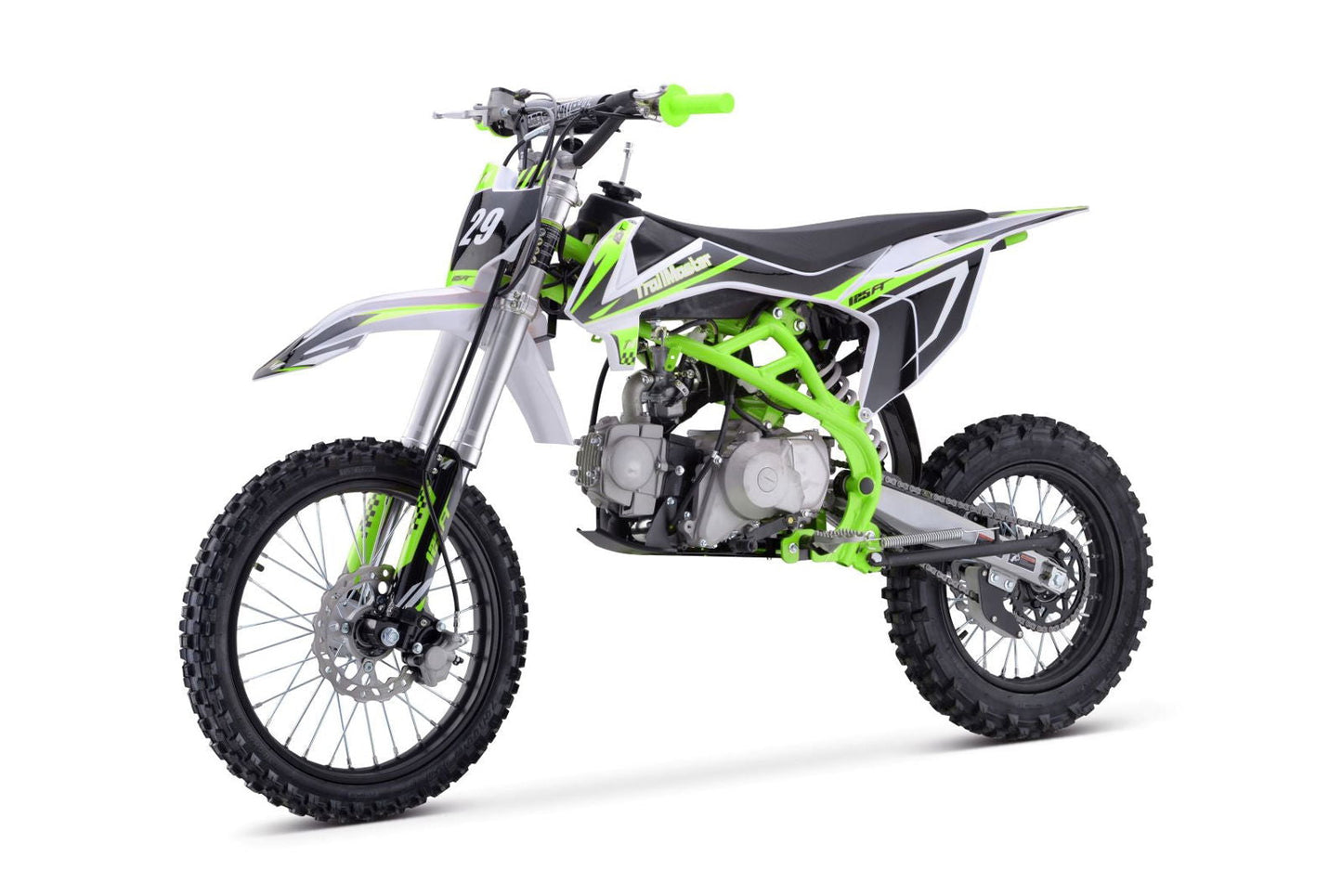 TM29 125cc Dirt Bike, Large Frame, 4-Speed Manual, with Electric Start (17/14), Ages 12 and up