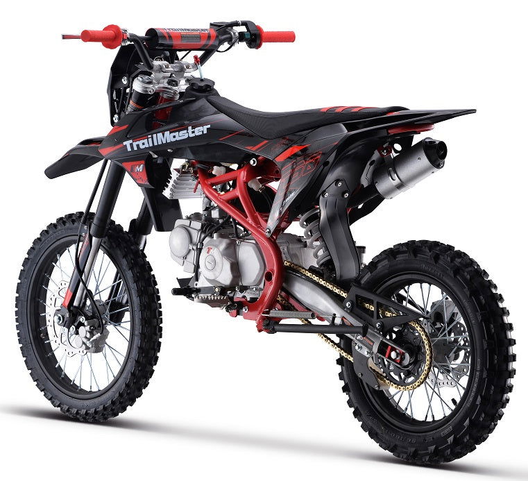 TrailMaster C50 150cc Gas Dirt Bike, 4-Speed Manual Clutch (17/14) Wheels