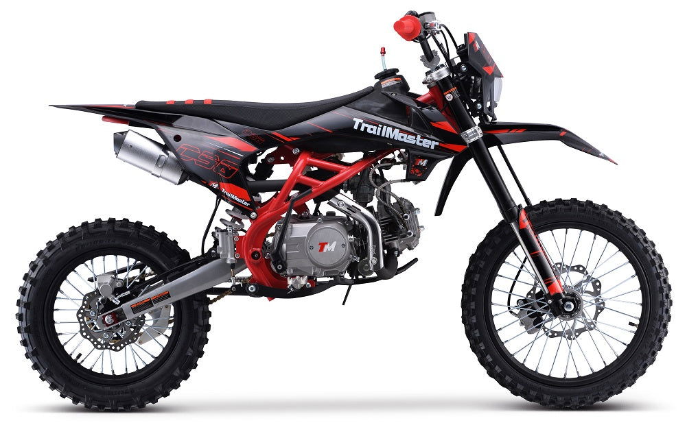 TrailMaster C50 150cc Gas Dirt Bike, 4-Speed Manual Clutch (17/14) Wheels