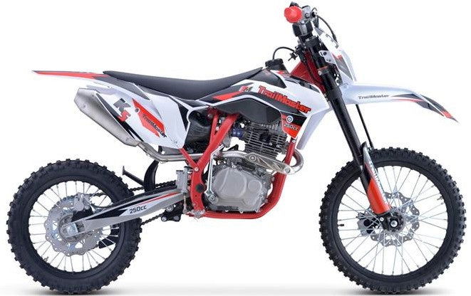 TrailMaster TM31 250cc Dirt Bike 5-Speed Manual Dual Disc Brakes, Electric Start with Kick backup (19/16)