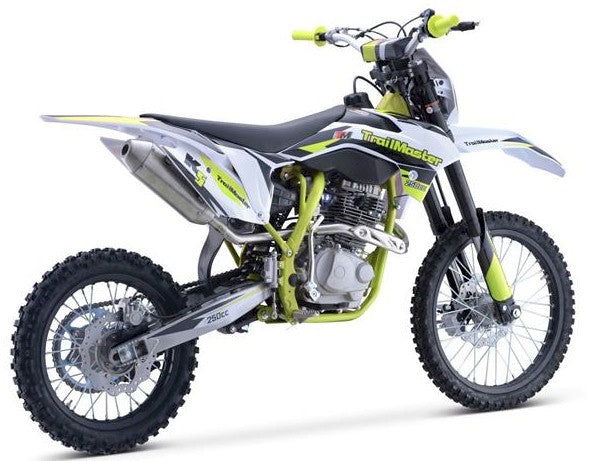 TrailMaster TM31 250cc Dirt Bike 5-Speed Manual Dual Disc Brakes, Electric Start with Kick backup (19/16)