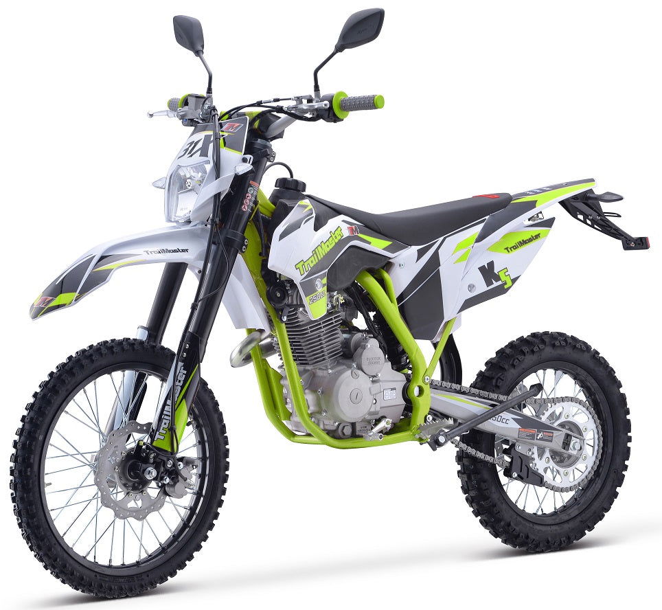 TrailMaster TM31X PRO 250cc Dirt Bike 5-Speed Manual Dual Disc Brakes, Electric Start with Kick backup (19/16)