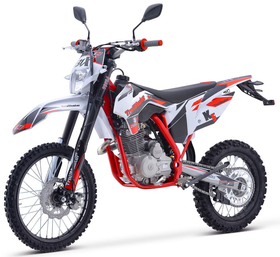 TrailMaster TM31X PRO 250cc Dirt Bike 5-Speed Manual Dual Disc Brakes, Electric Start with Kick backup (19/16)