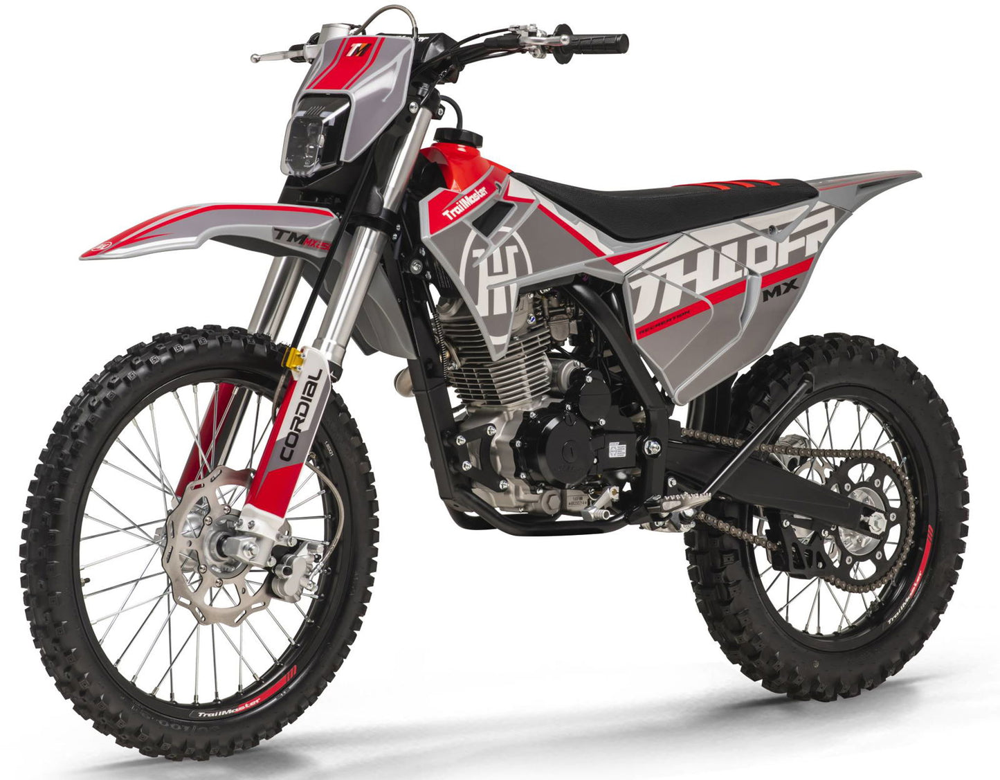 new! TrailMaster MX250 Dirt Bike 5-Speed Manual Dual Disc Brakes, Electric Start (21/18)