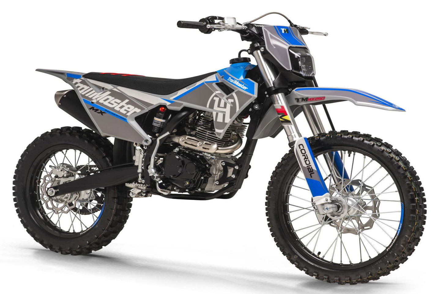 new! TrailMaster MX250 Dirt Bike 5-Speed Manual Dual Disc Brakes, Electric Start (21/18)