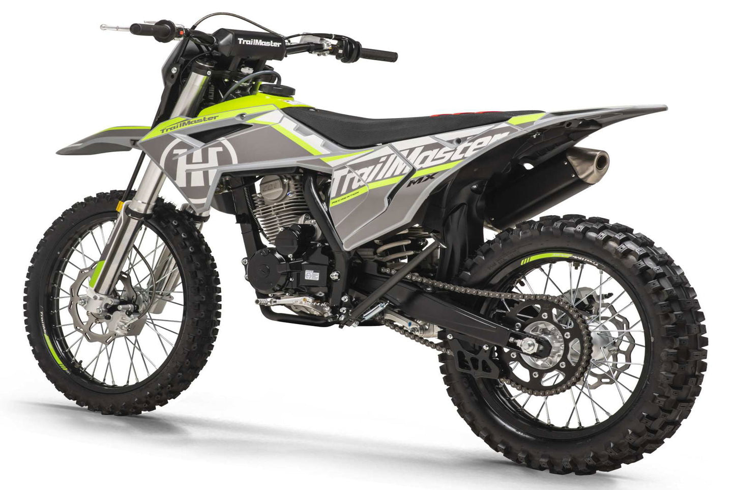 TrailMaster MX250 Dirt Bike, 5-Speed Manual, Electric Start, Dual Disc Brakes, (21/18) Wheels