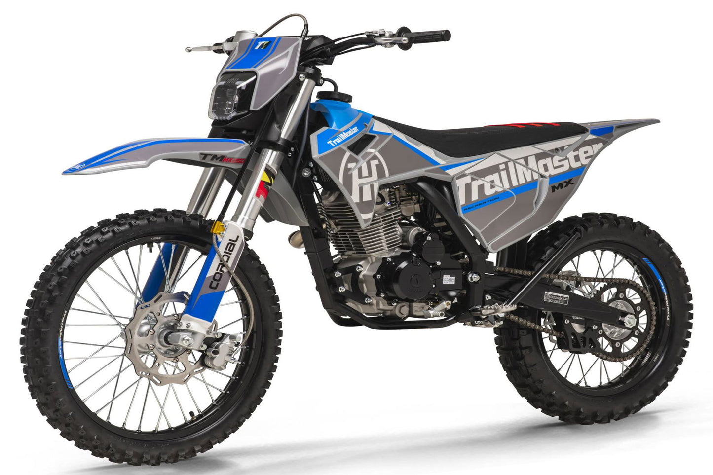 new! TrailMaster MX250 Dirt Bike 5-Speed Manual Dual Disc Brakes, Electric Start (21/18)