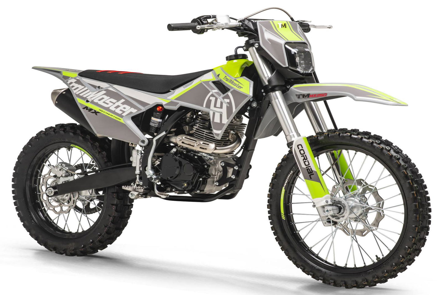 new! TrailMaster MX250 Dirt Bike 5-Speed Manual Dual Disc Brakes, Electric Start (21/18)