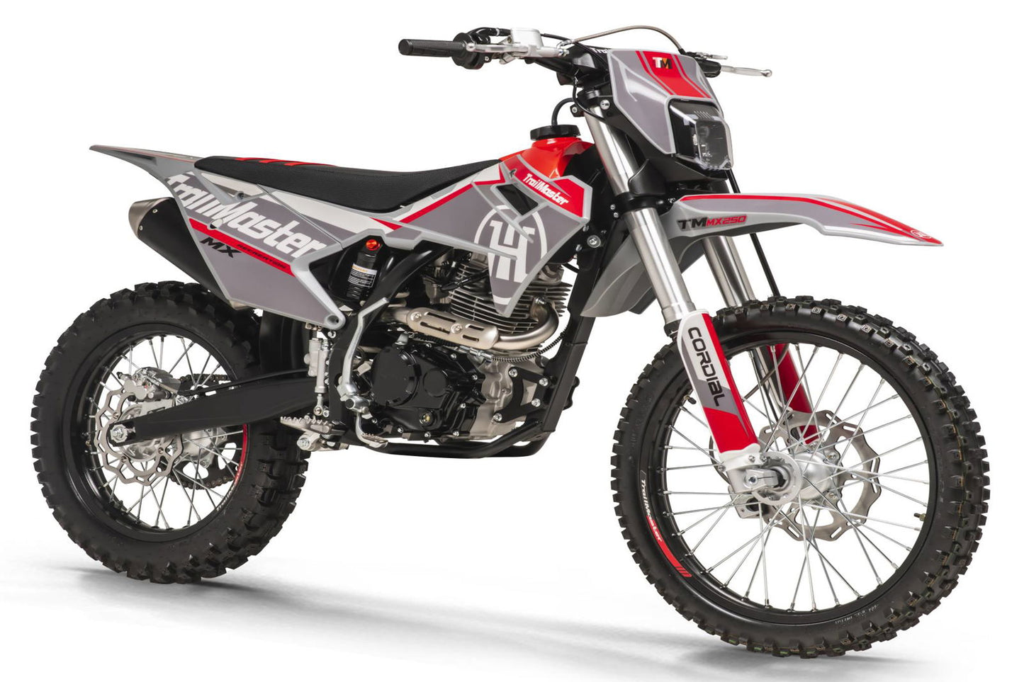 new! TrailMaster MX250 Dirt Bike 5-Speed Manual Dual Disc Brakes, Electric Start (21/18)