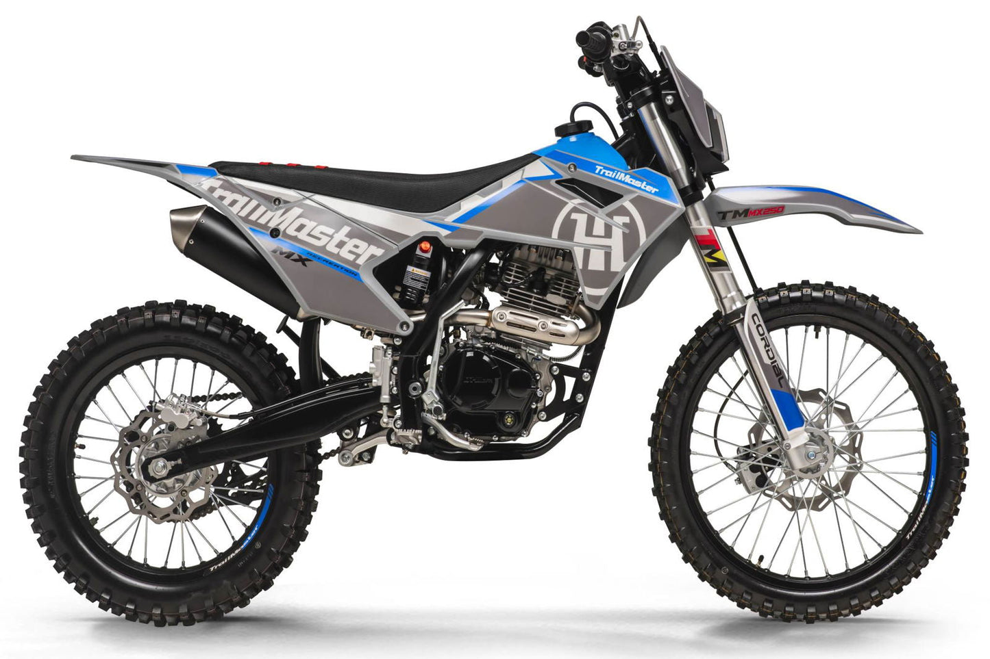 new! TrailMaster MX250 Dirt Bike 5-Speed Manual Dual Disc Brakes, Electric Start (21/18)