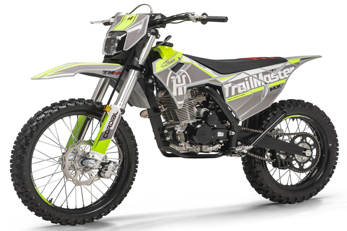 new! TrailMaster MX250 Dirt Bike 5-Speed Manual Dual Disc Brakes, Electric Start (21/18)