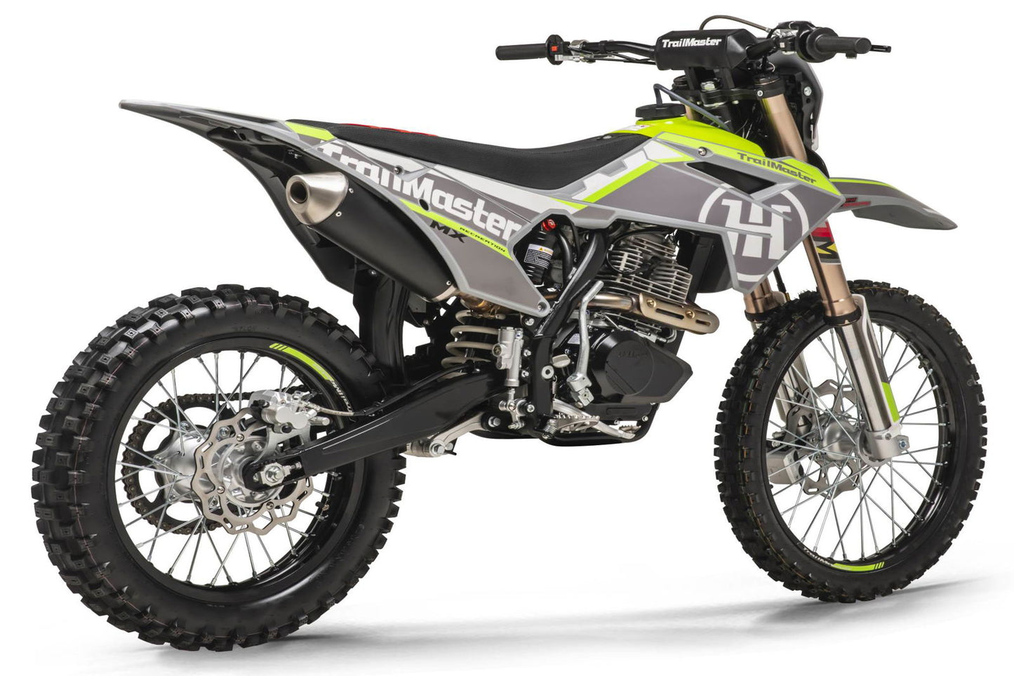 new! TrailMaster MX250-Pro Dirt Bike 5-Speed Manual Dual Disc Brakes, Electric Start (21/18)