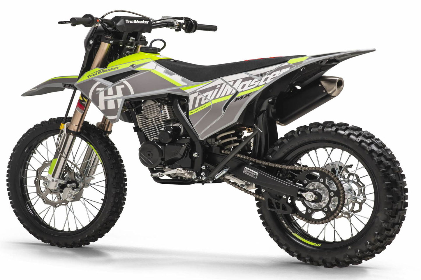 new! TrailMaster MX250-Pro Dirt Bike 5-Speed Manual Dual Disc Brakes, Electric Start (21/18)