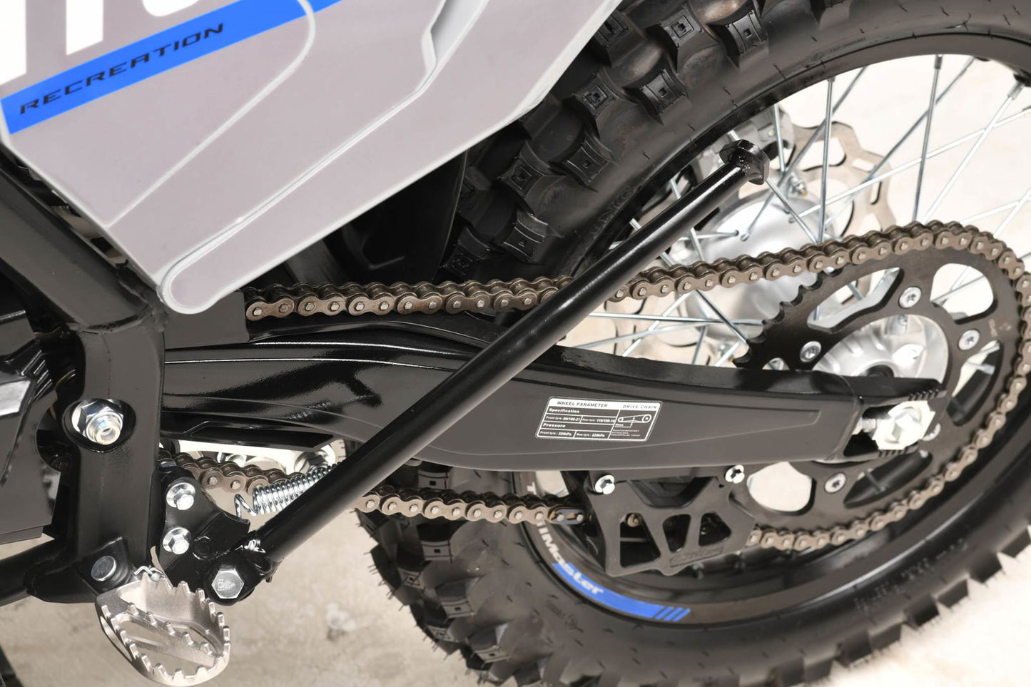 TrailMaster MX250-Pro Dirt Bike, 5-Speed Manual, Dual Disc Brakes, Electric Start (21/18) Wheels