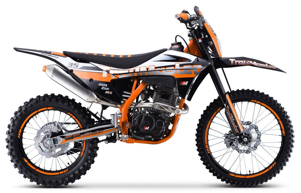 TrailMaster TM35 250cc Dirt Bike, 5-Speed Manual, Dual Disc Brakes, (2 ...