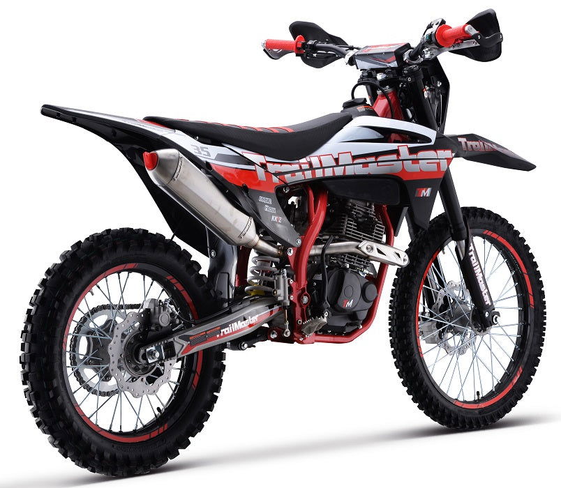 TrailMaster TM35 250cc Dirt Bike, 5-Speed Manual, Dual Disc Brakes, (21/18) Wheels