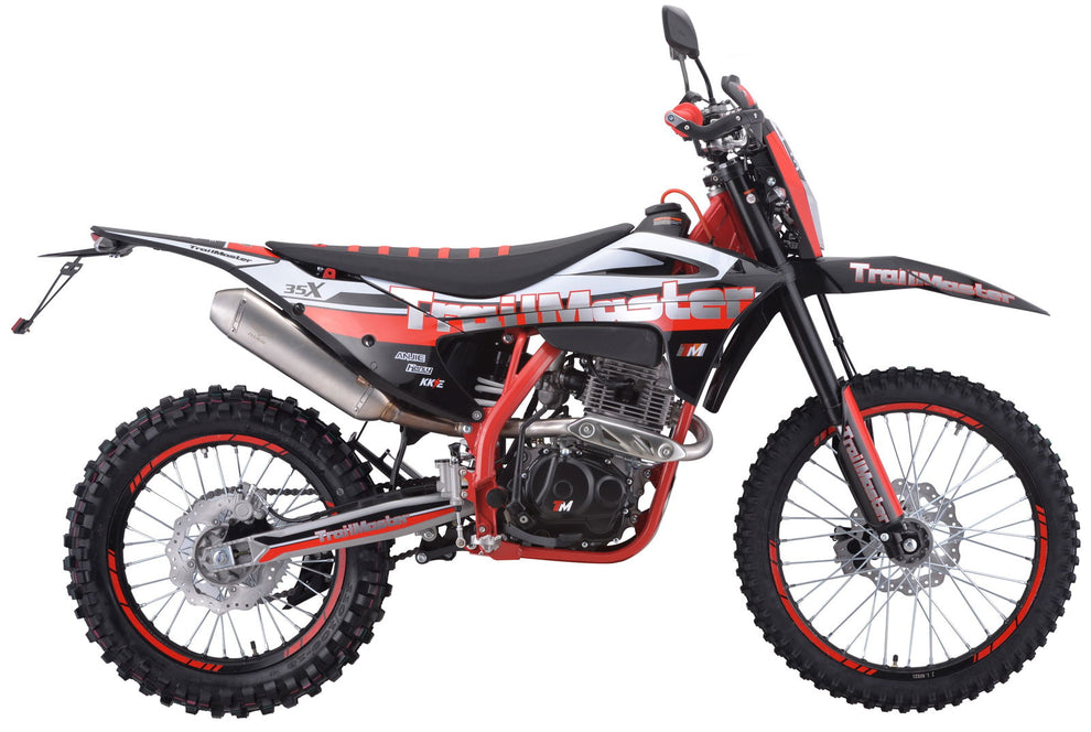 TrailMaster TM35X 250cc Dual Sport Dirt Bike, 5-Speed Manual, Dual Dis ...