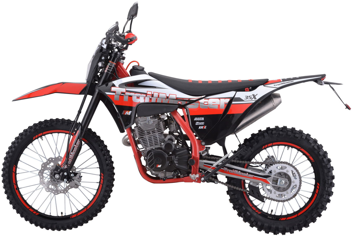 TrailMaster TM35X 250cc Dual Sport Dirt Bike, 5-Speed Manual, Dual Disc Brakes, (21/18) Wheels