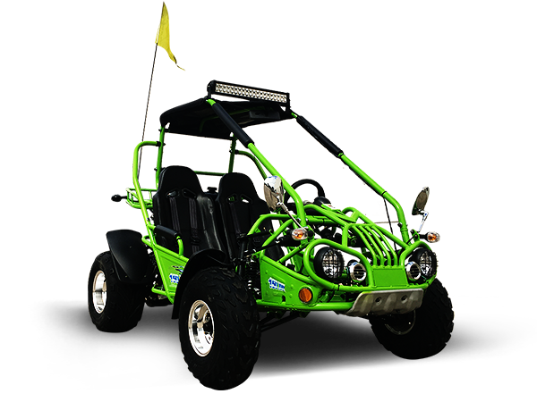 200E XRX (EFI) Fuel Injection Deluxe Buggy Go Kart, Alloy Wheels, Lights, Turn Signals