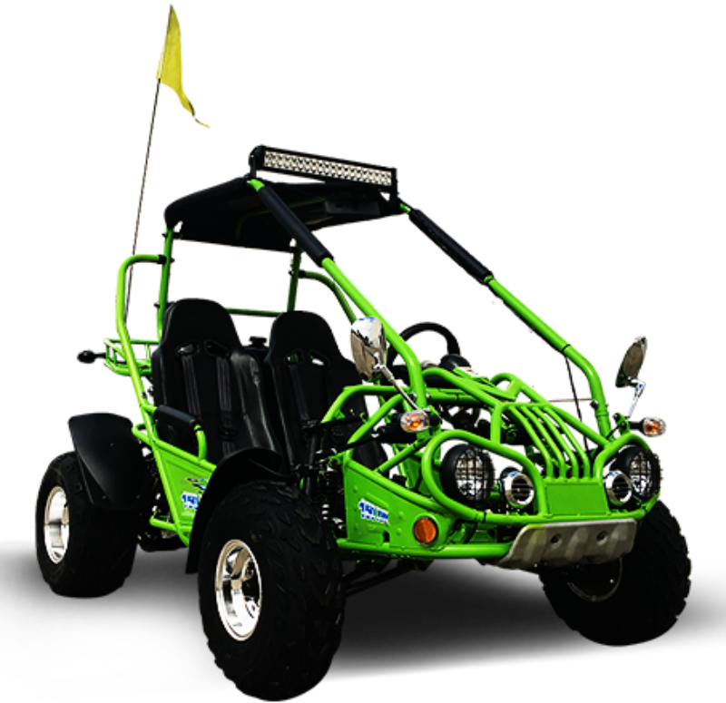 TrailMaster 200 XRX Deluxe Buggy Go Kart, Alloy Wheels, Lights, Turn Signals