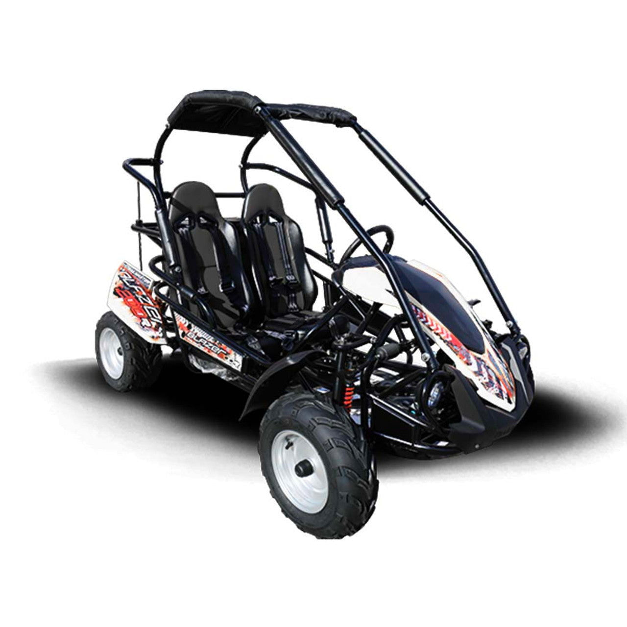 Blazer 200R MID-Size Go Kart, 7hp Torque Converter, Electric Start Reverse, Kids Ages 7-12