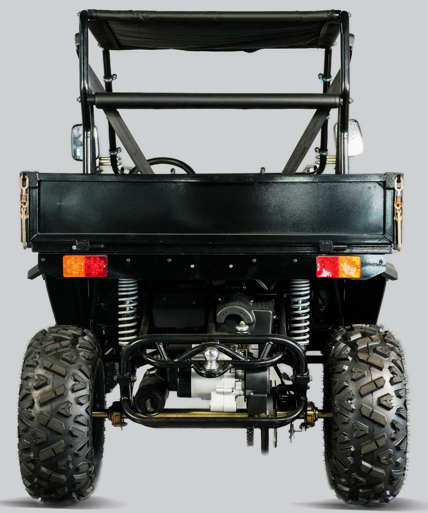 TrailMaster Challenger 200EUX UTV Side-by-Side, Front Cargo Rack, Rear Dump Bed, Deluxe Alloy Wheels, LED Light Bar