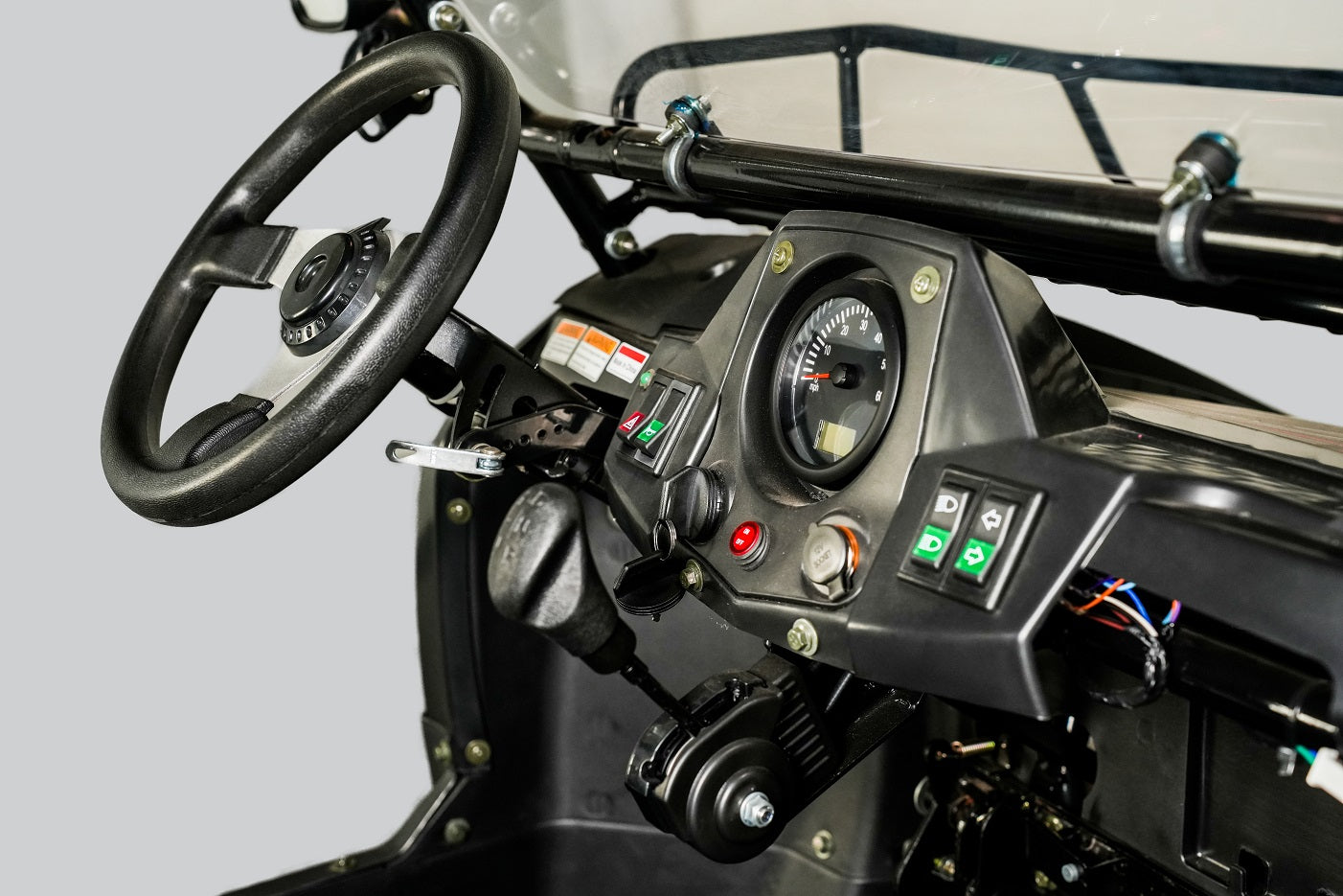 TrailMaster Challenger 200EUX UTV Side-by-Side, Front Cargo Rack, Rear Dump Bed, Deluxe Alloy Wheels, LED Light Bar