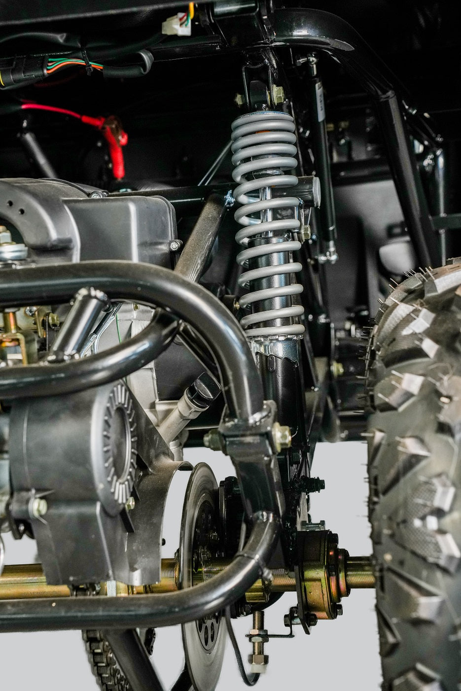 TrailMaster Challenger 200EUX UTV Side-by-Side, Front Cargo Rack, Rear Dump Bed, Deluxe Alloy Wheels, LED Light Bar